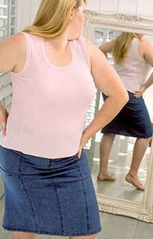Mirror as motivation for losing weight