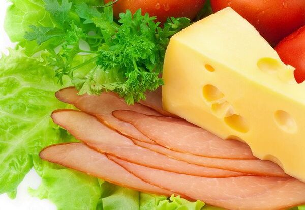 meat cheese and vegetables for the Dukan diet